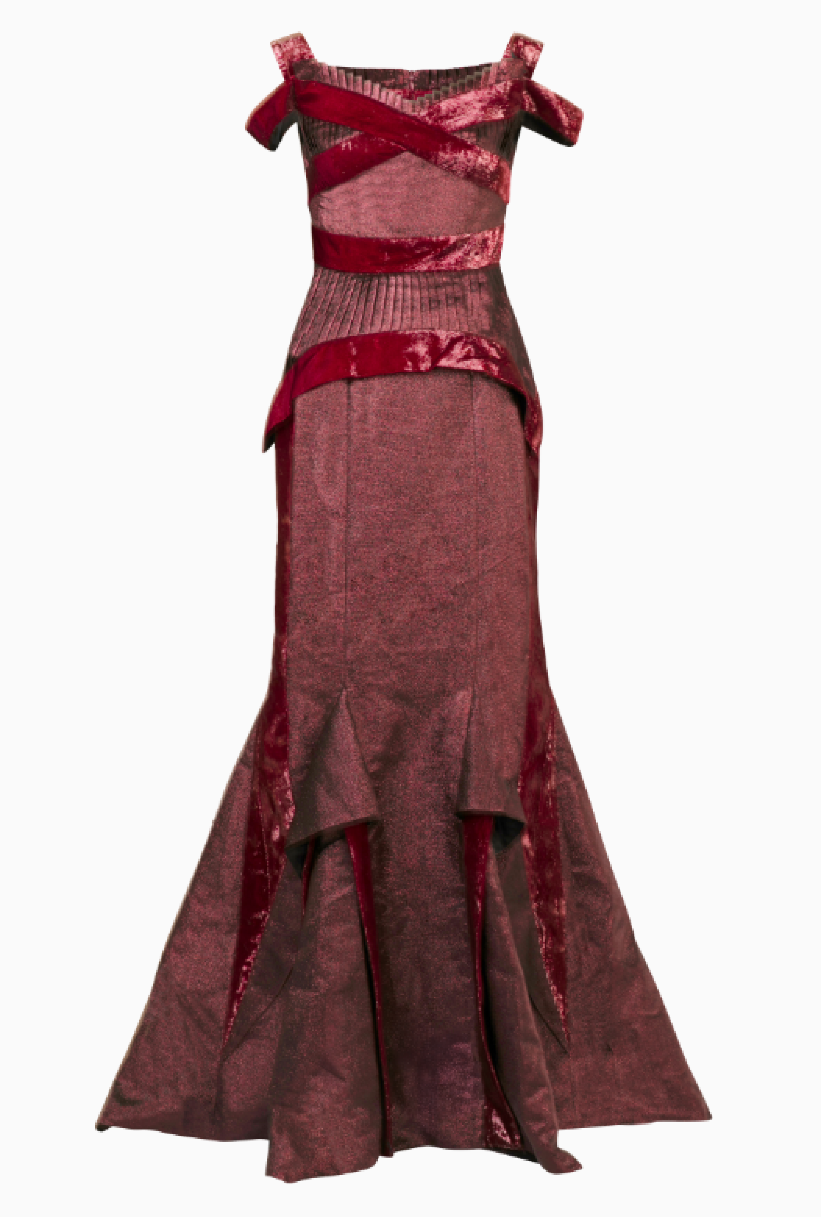 Robe Sculptural Bordeaux