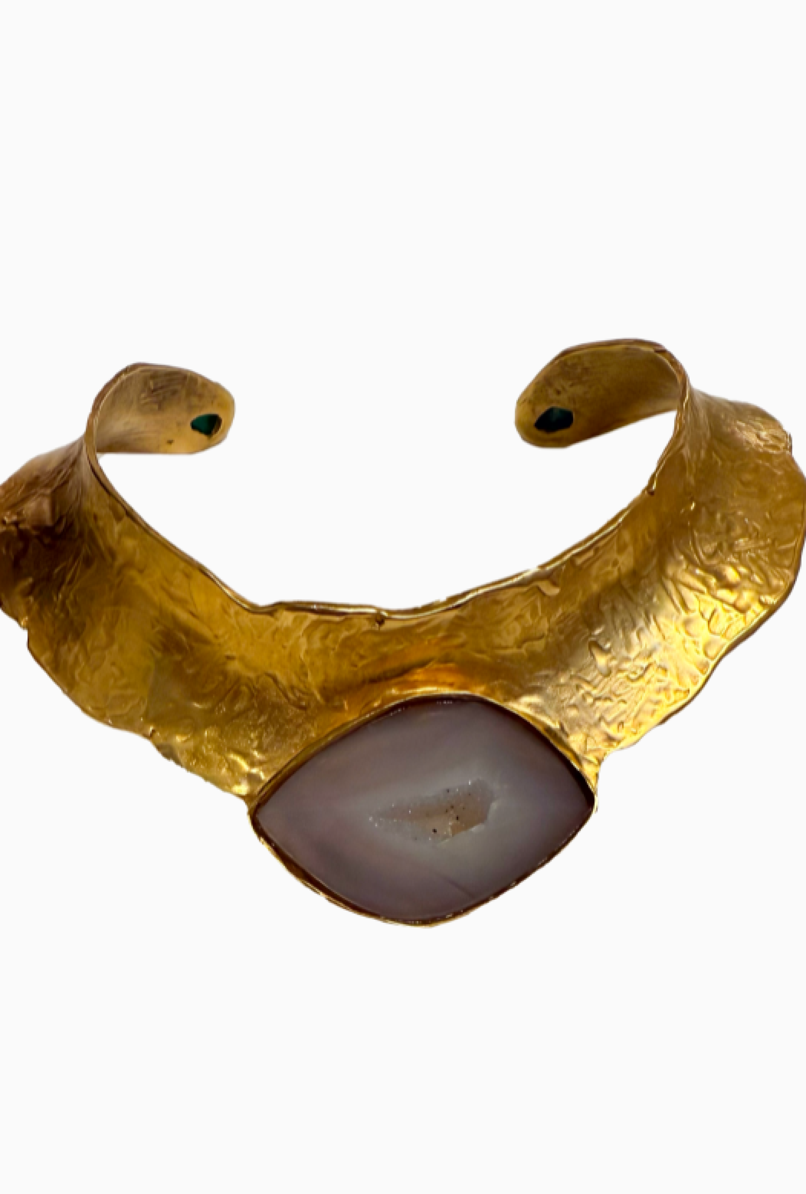 Collier Gold Plated Bronze With Moonstone