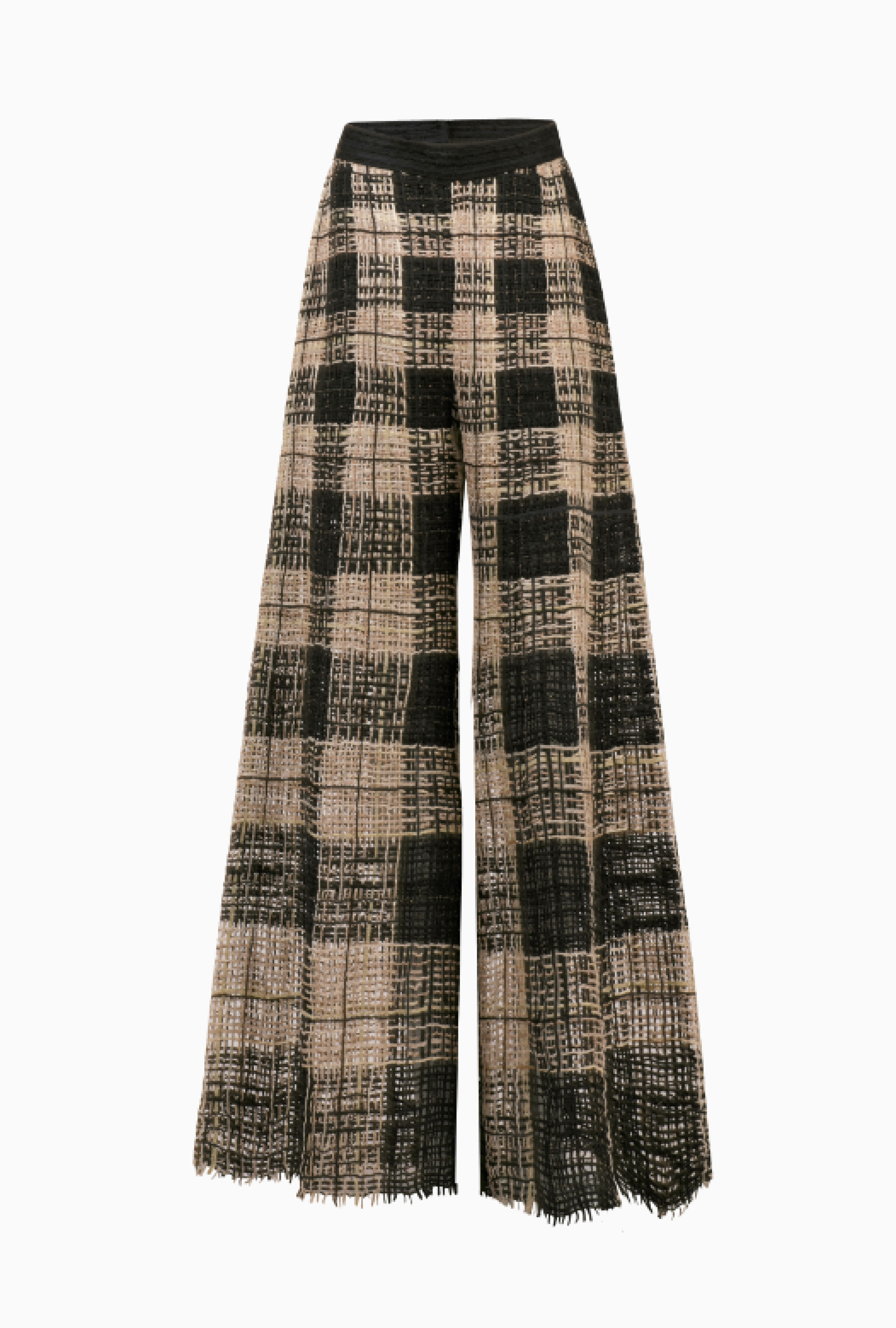 Pantalon Plaid Wide Leg