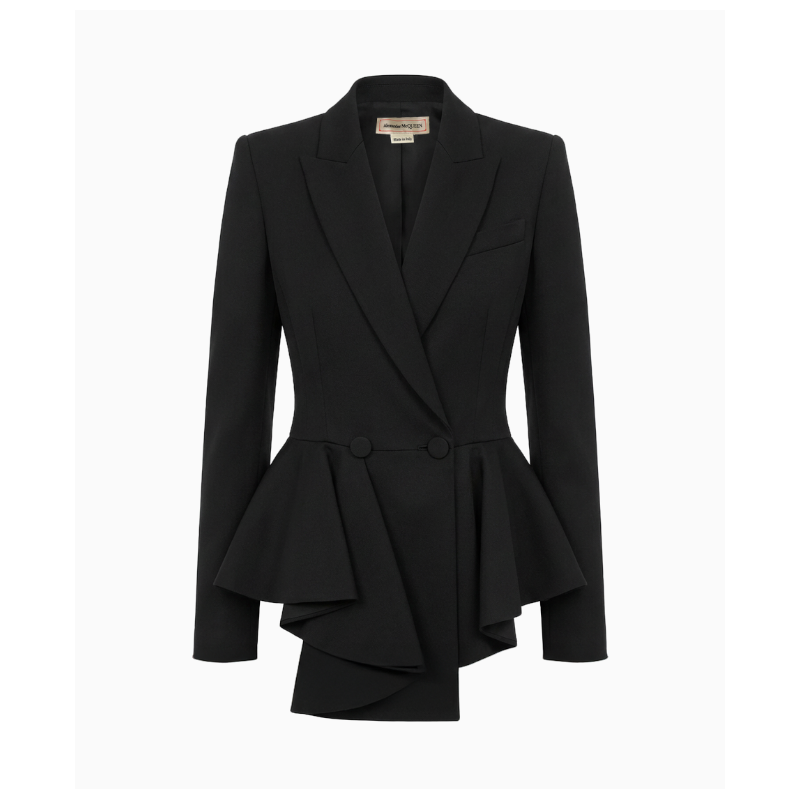 Veste Black Peplum
