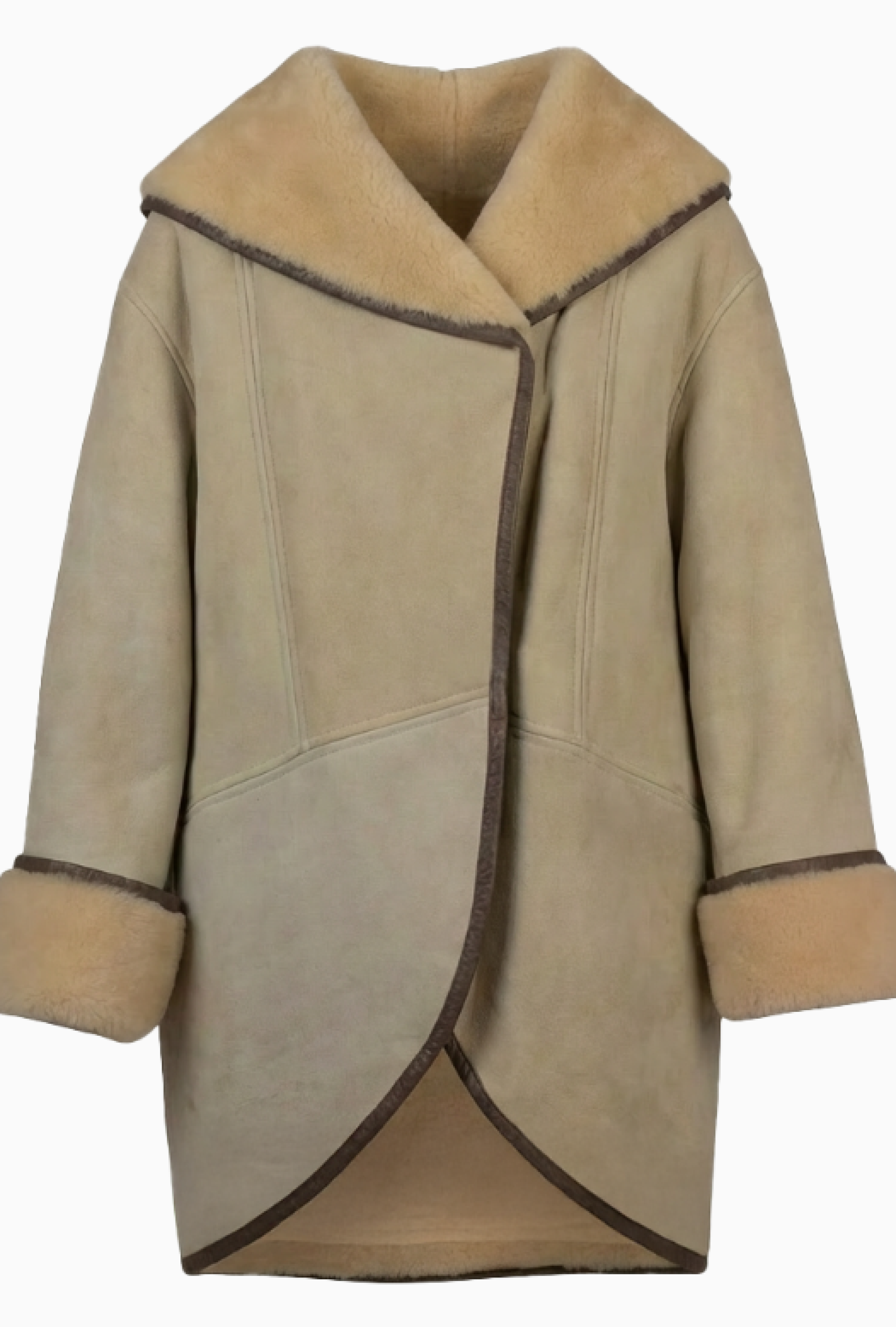 Manteau Shearling Nude