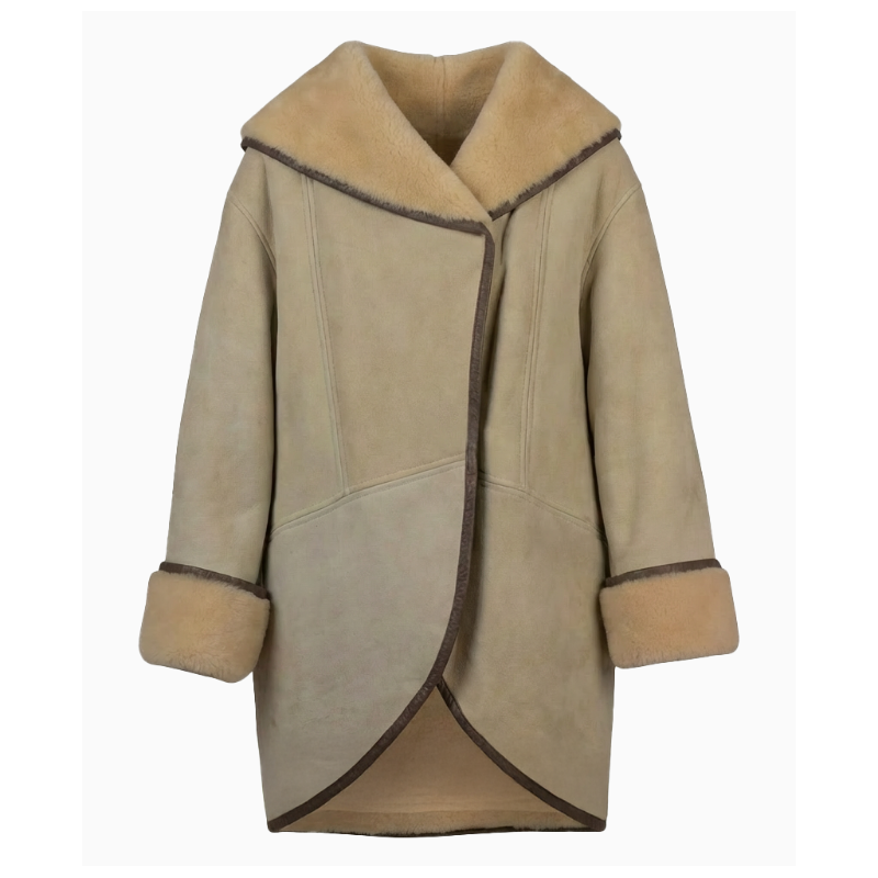 Manteau Shearling Nude