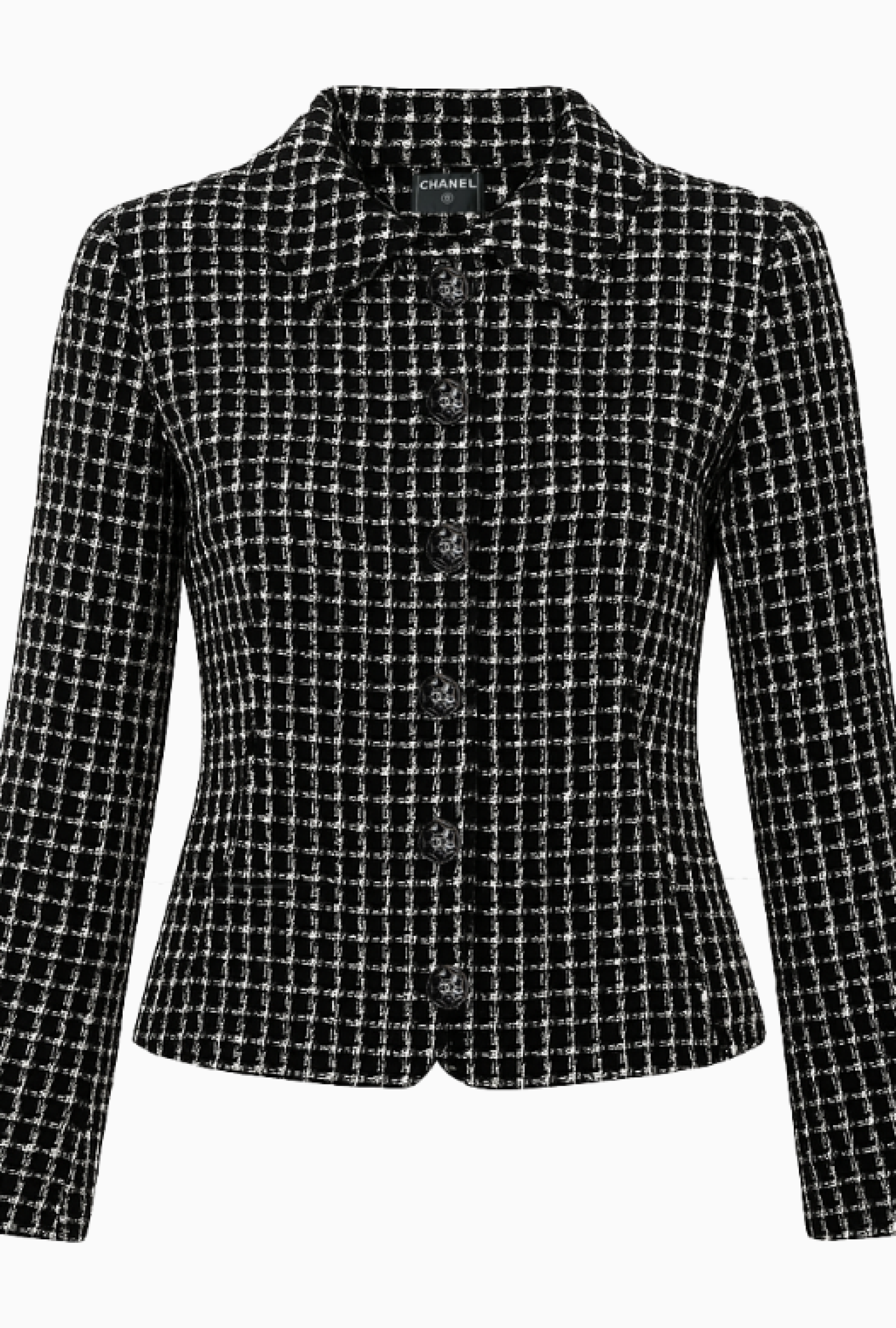 Veste Tweed Black And White