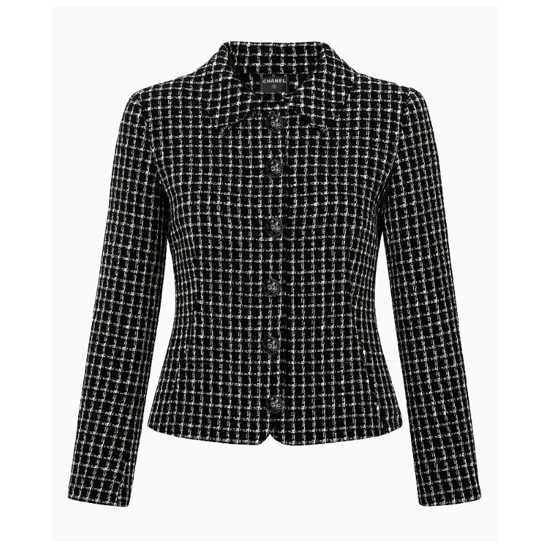 Veste Tweed Black And White Pre Fall 2010