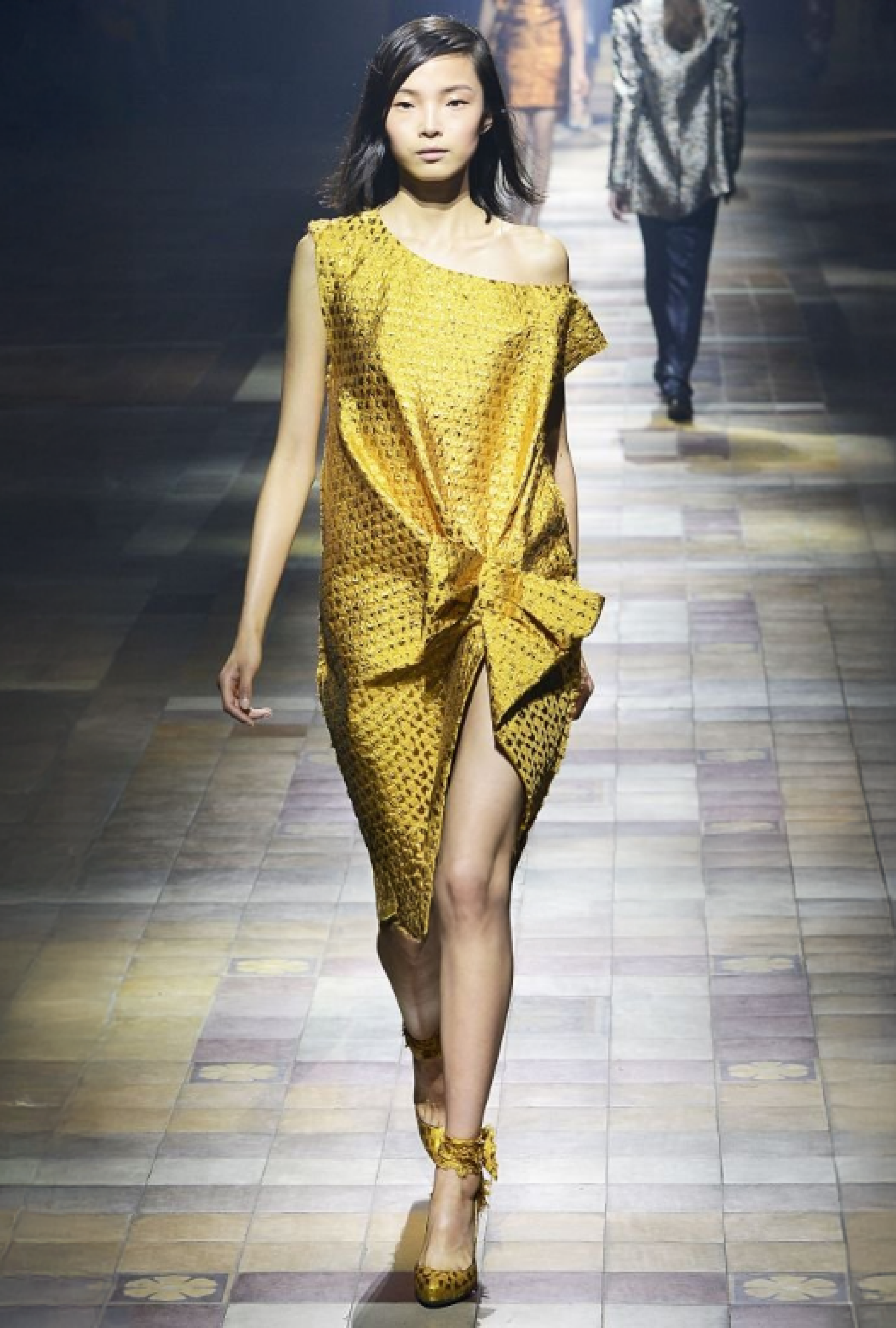 Robe Drapée Vert Chartreuse SS2014