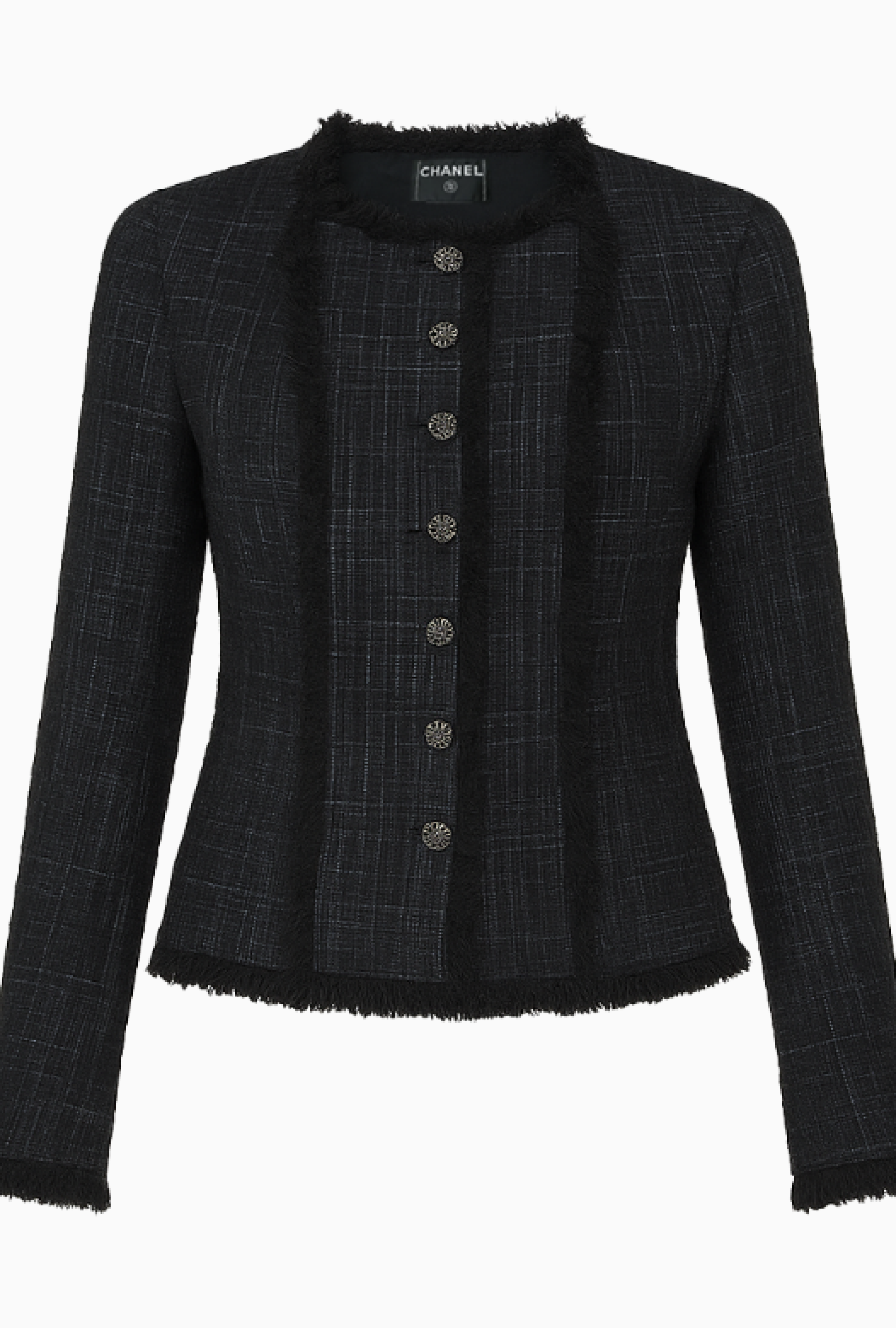 Veste Tweed Black Fringes FW2005