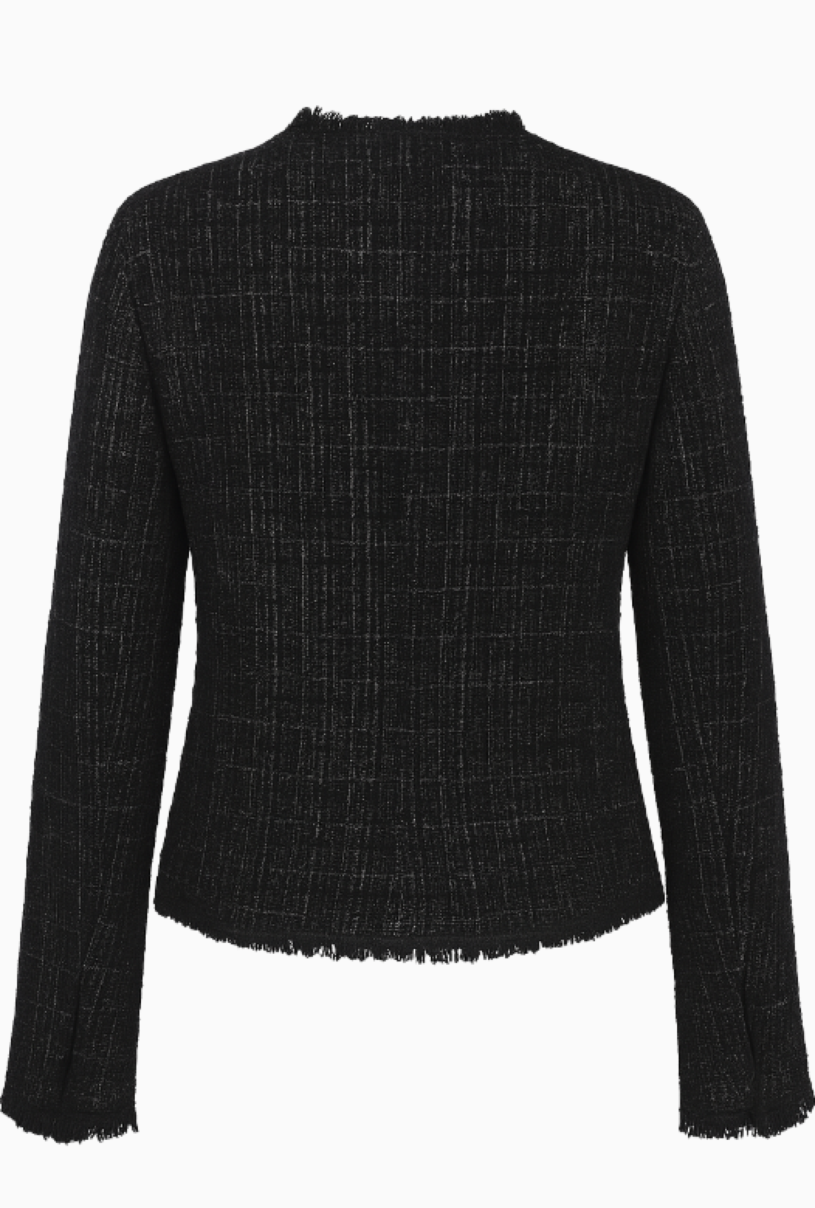Veste Tweed Black Fringes FW2005