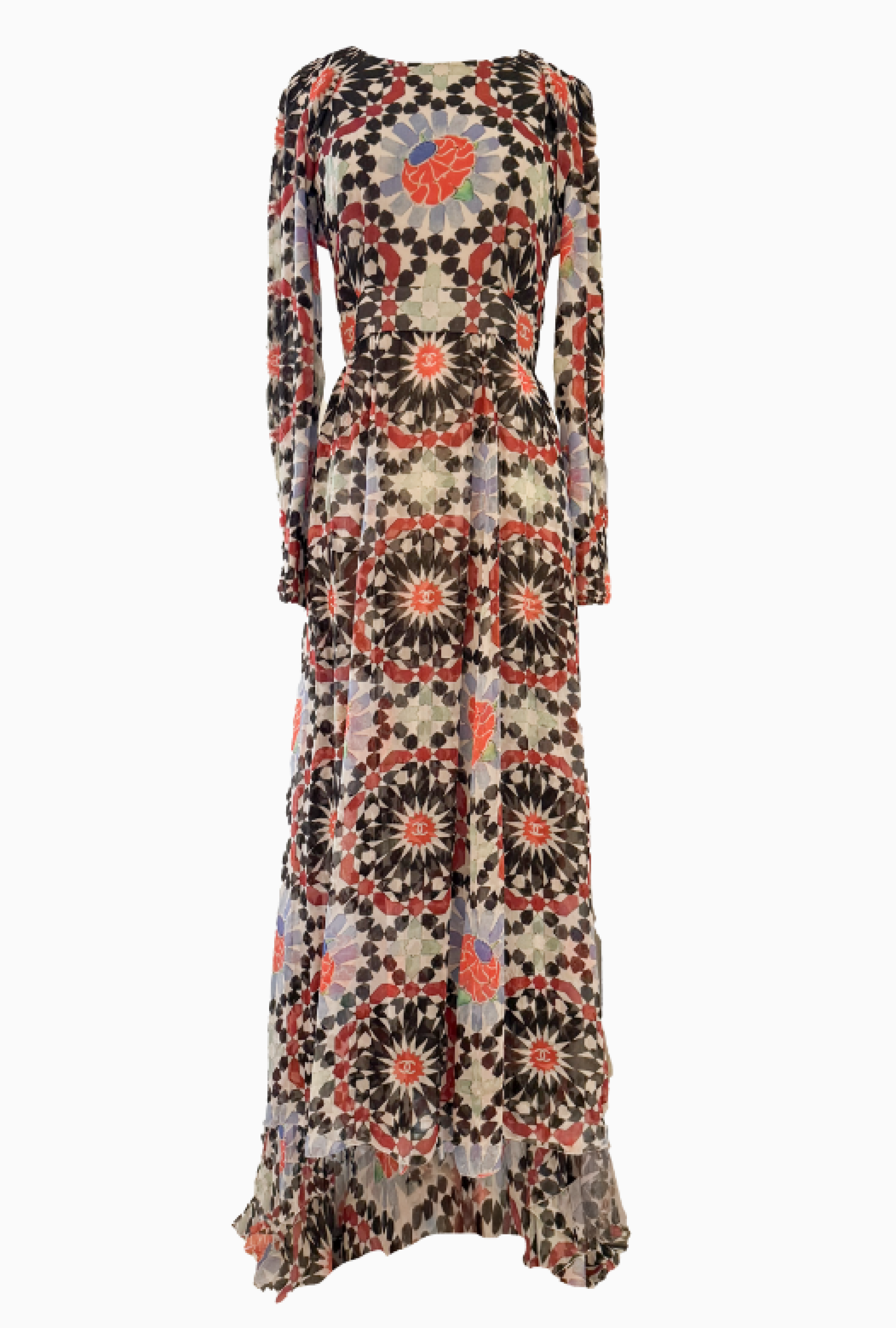 Robe Mousseline Imprimée Resort 2015