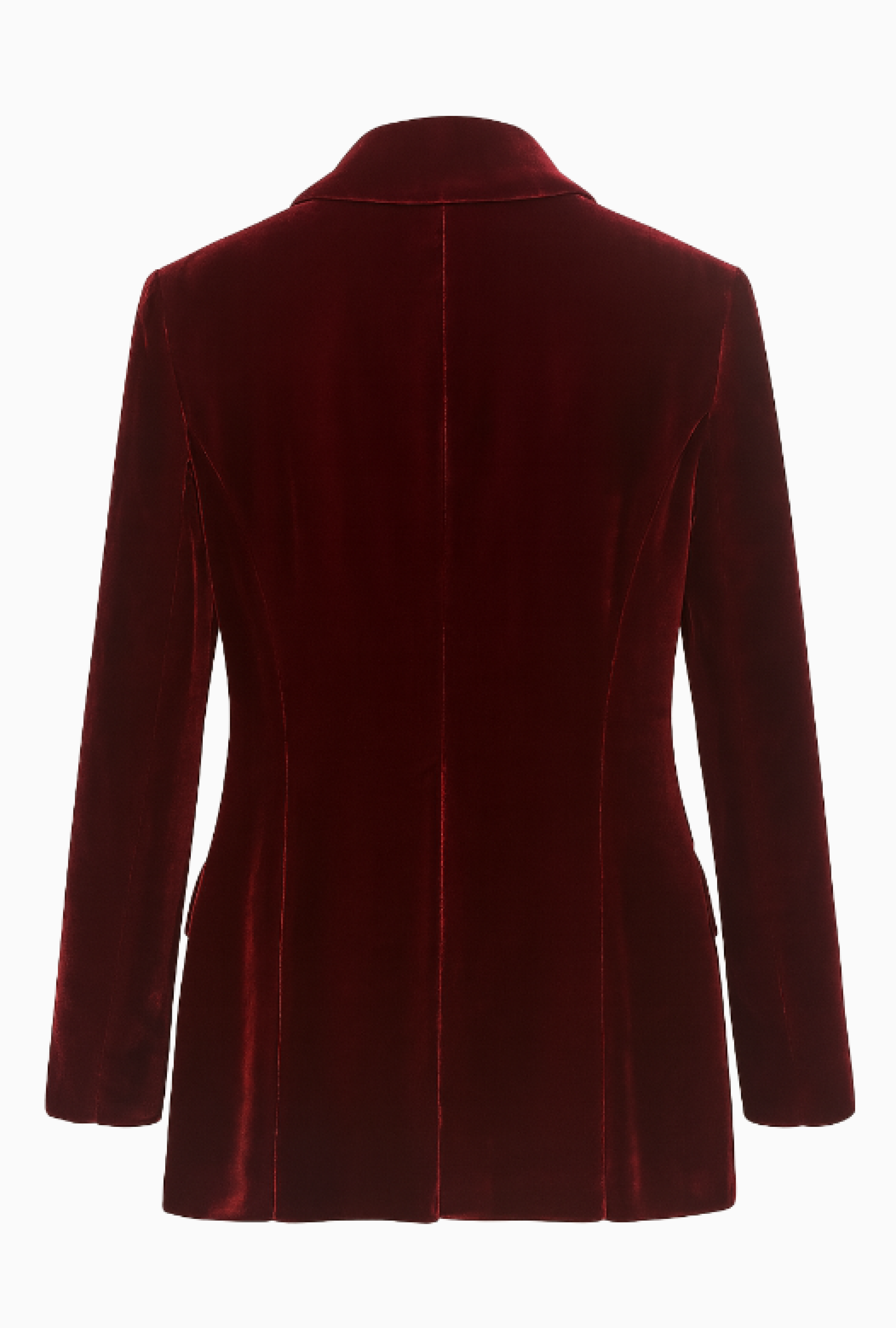 Ensemble Robe Et Veste Velours Grenat FW1997