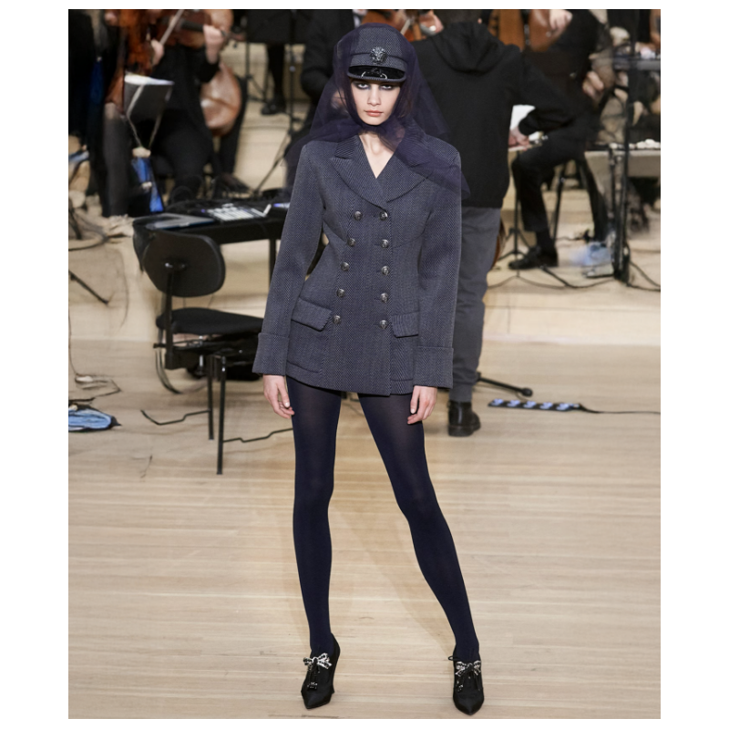 Veste Chanel Tailleur Officier Métiers D’art 2018