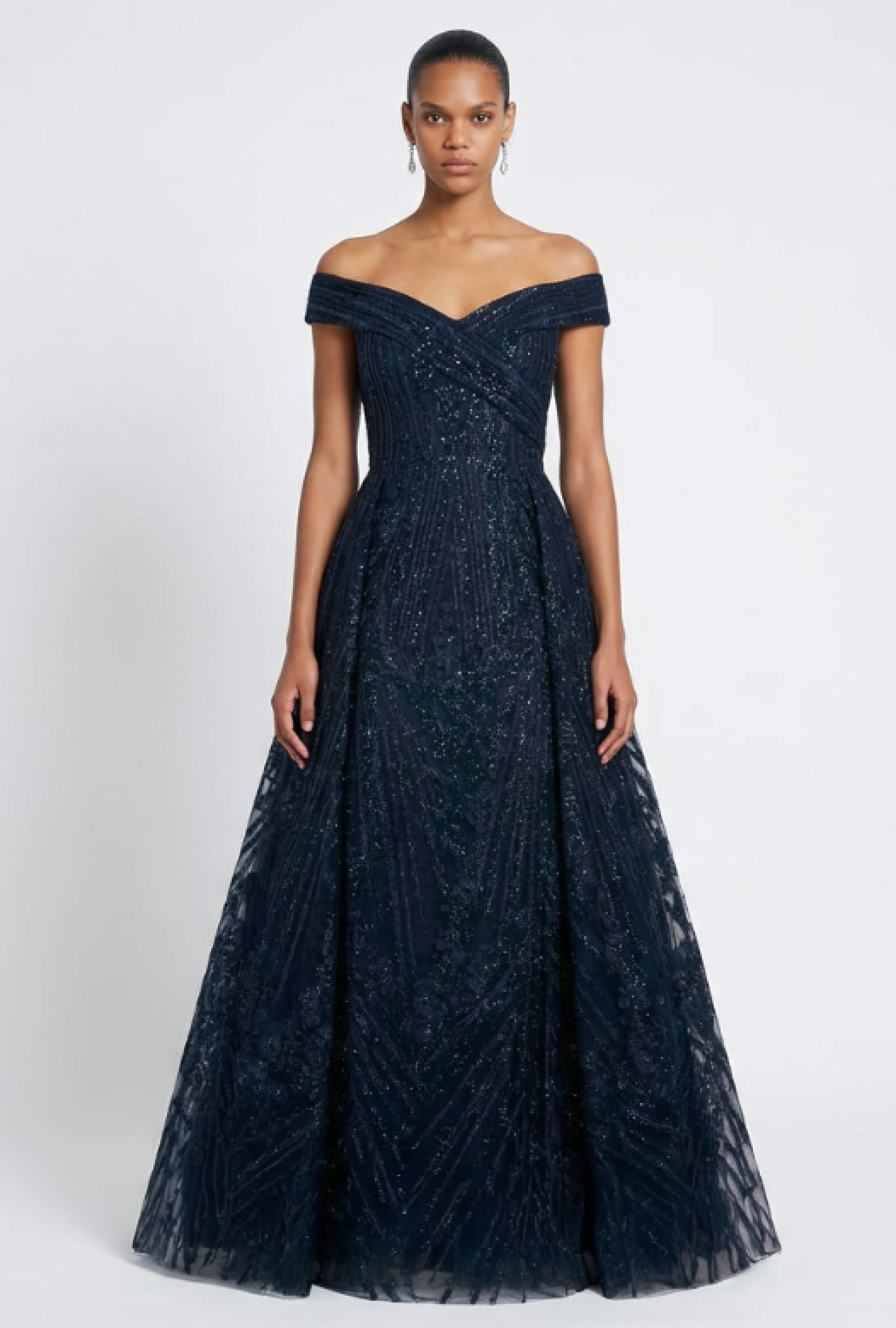 Robe Couture Bleu Nuit