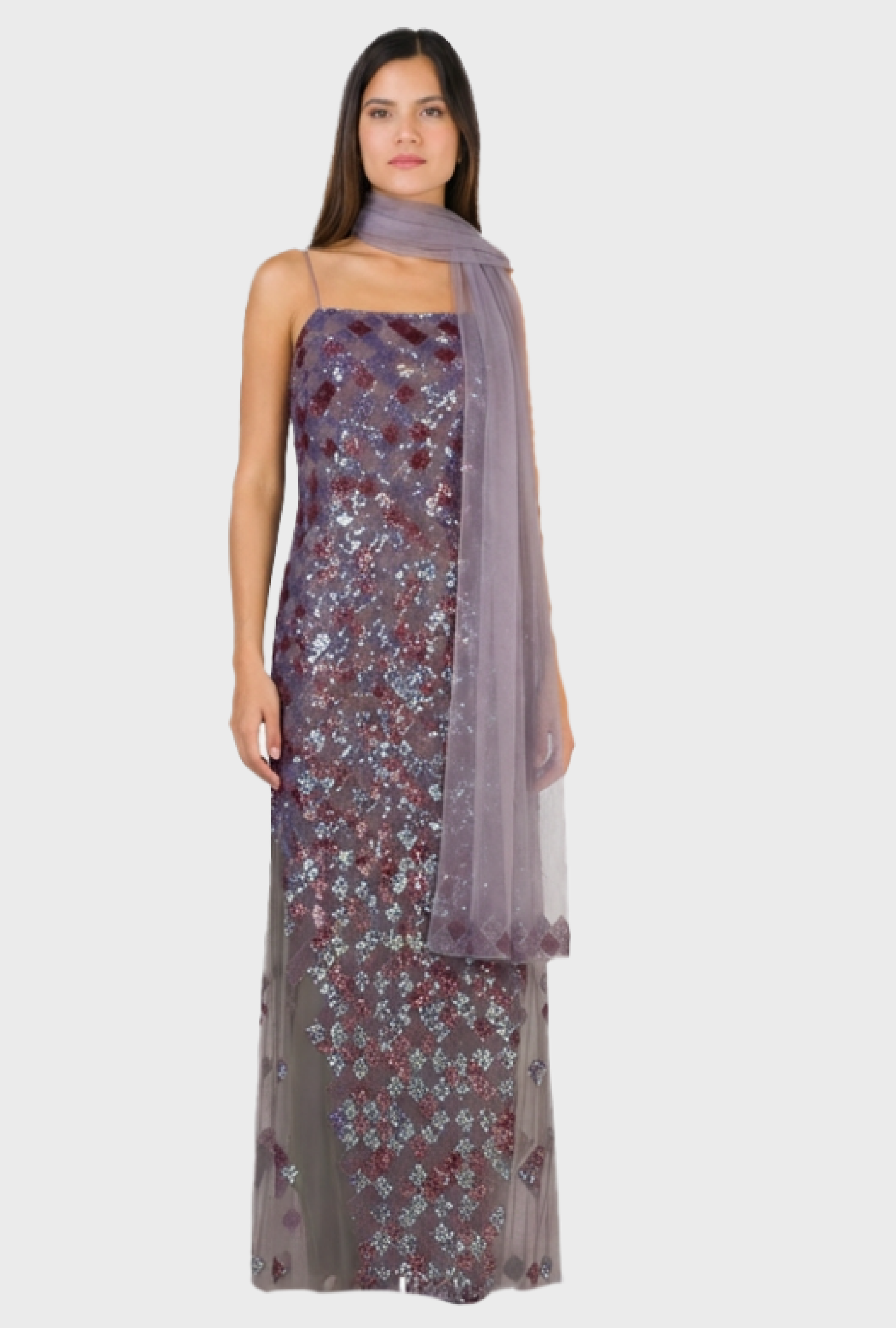 Robe Sequins Lilas