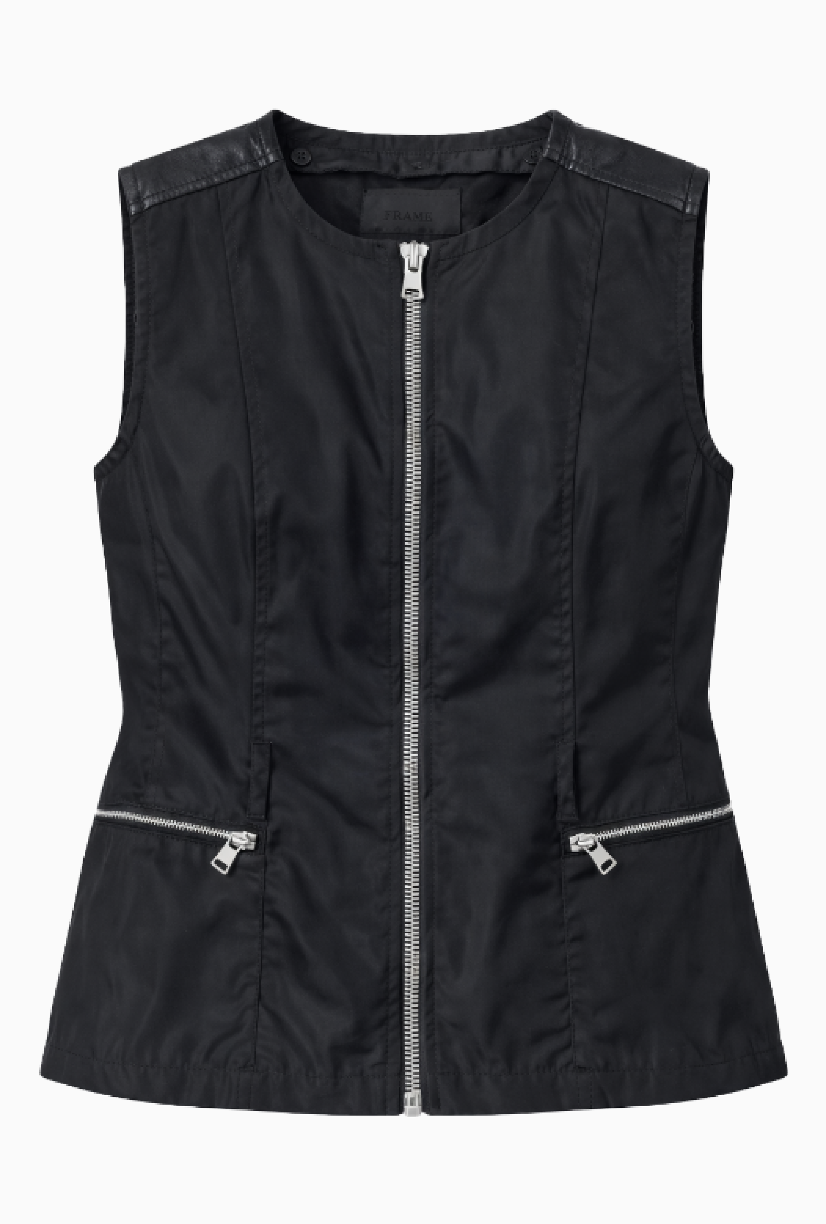 Gilet Zippé Technique Noir Circa 1994