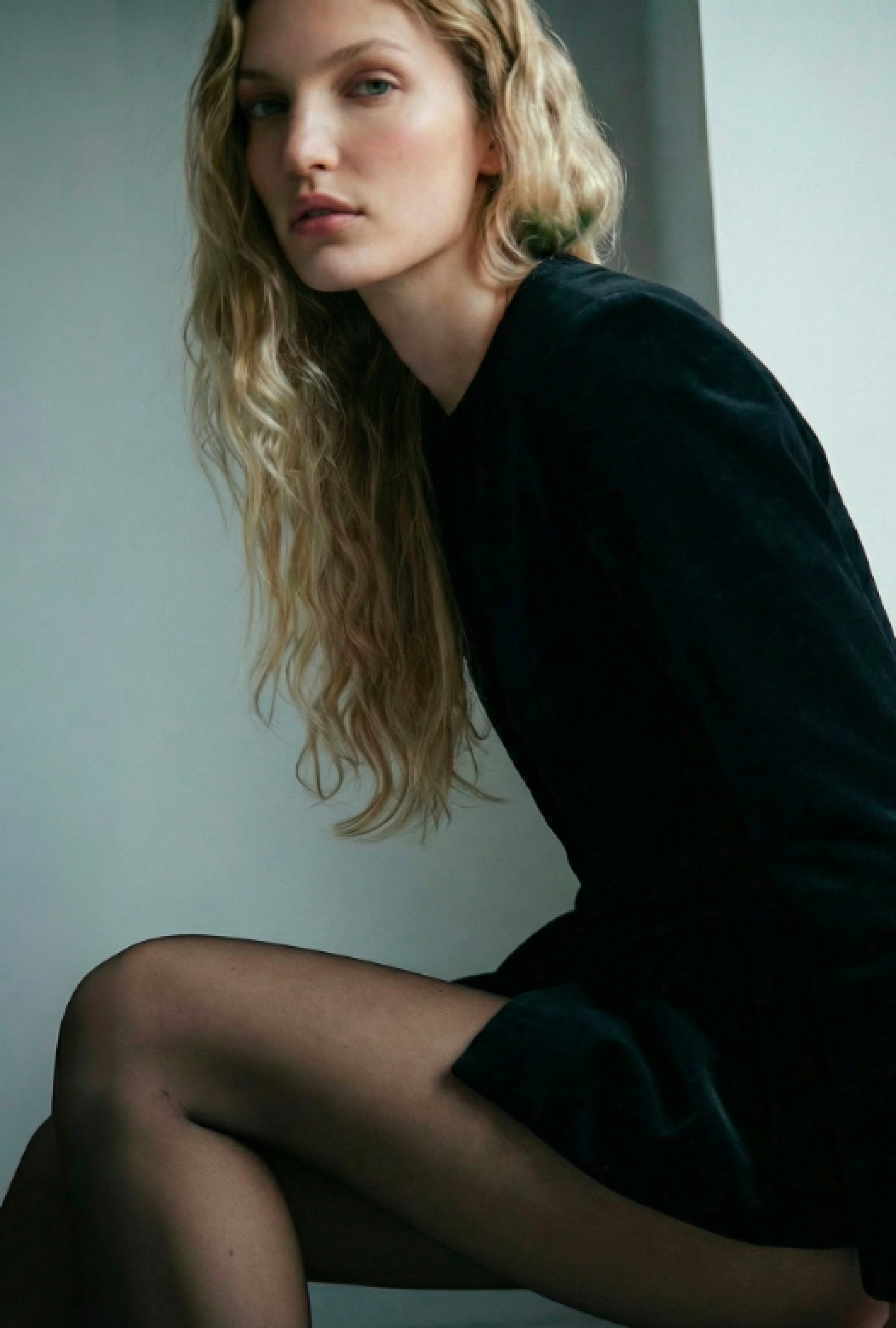 Veste Vintage Velours Noir Coupe Péplum