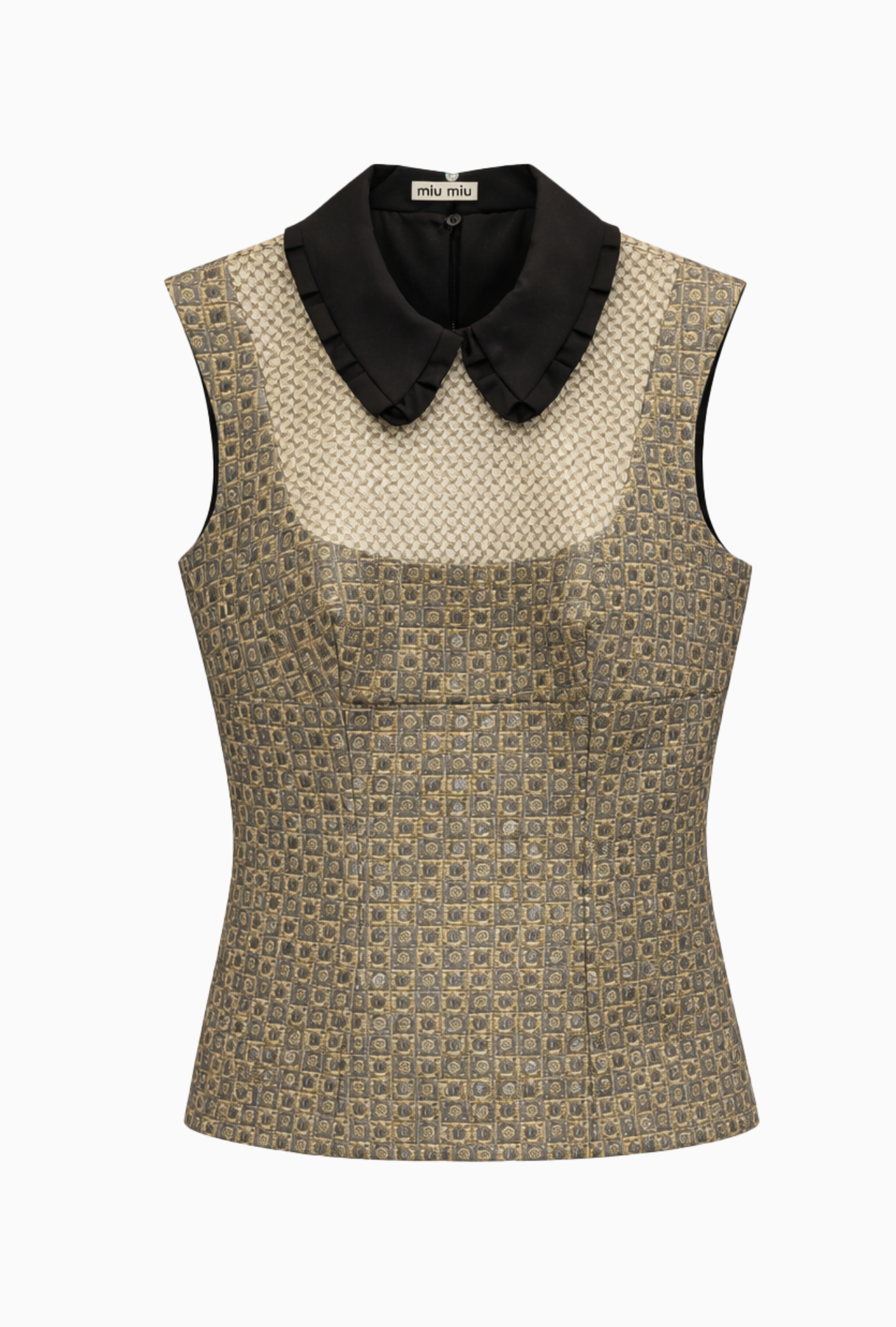 Top Miu Miu Géométrique Rétro