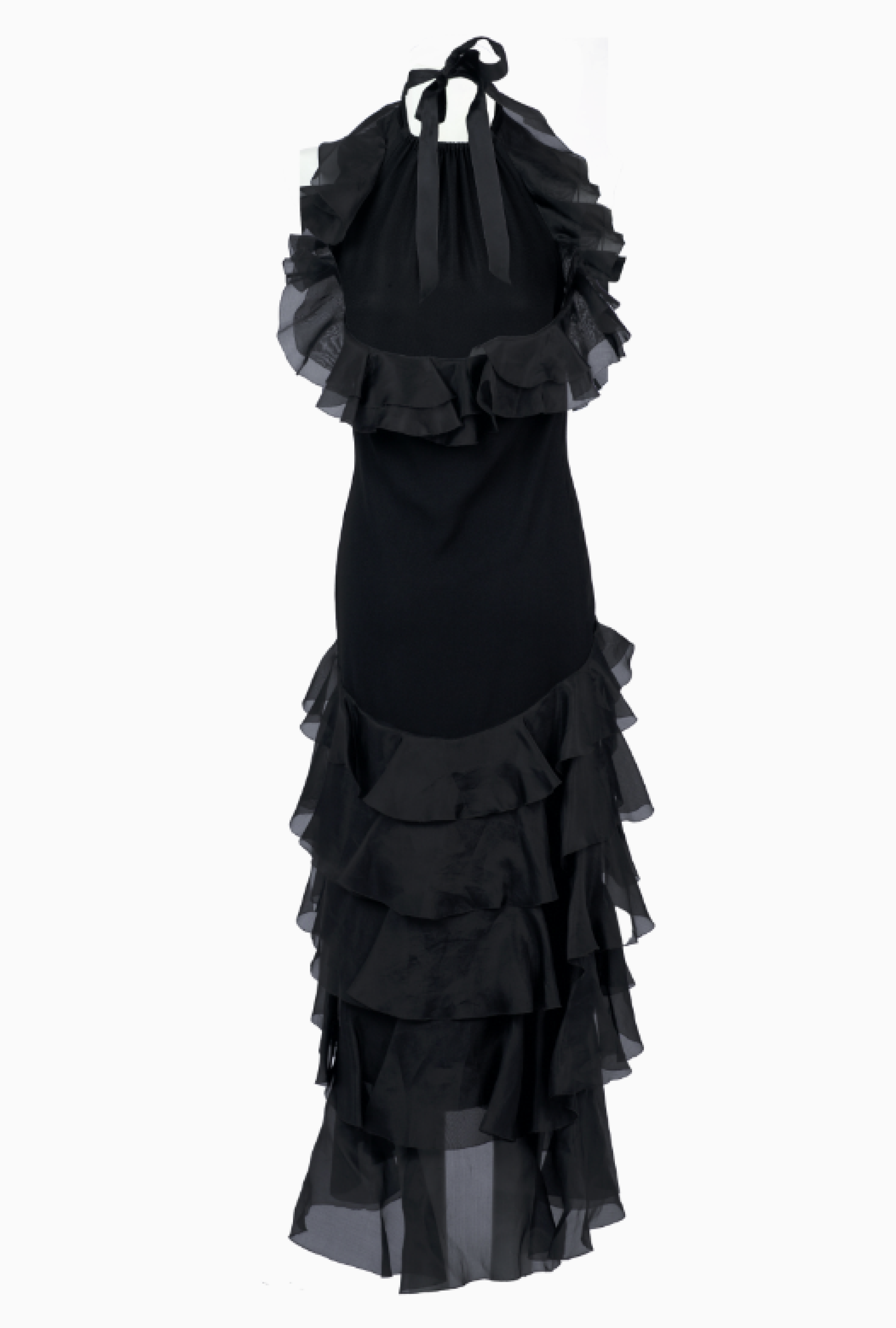 Robe Black Ruffle FW1986