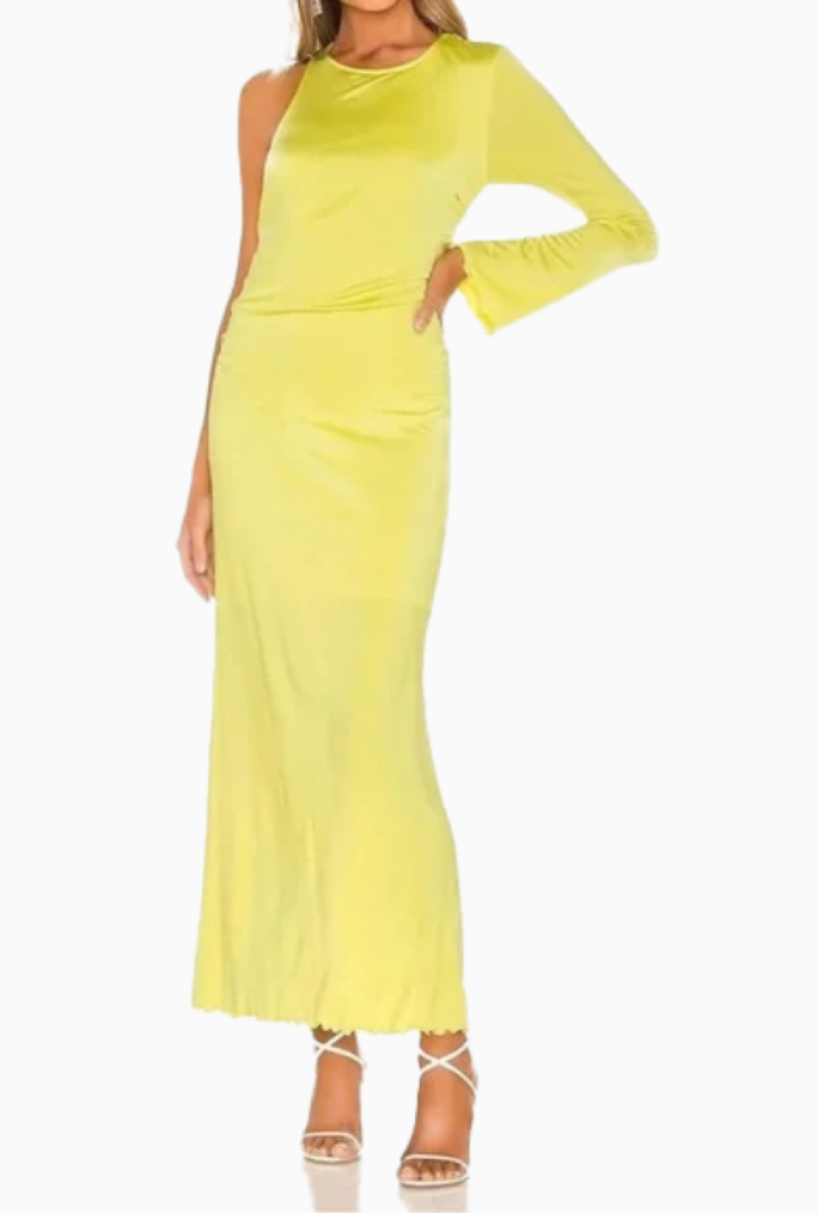 Robe Asymétrique Jaune