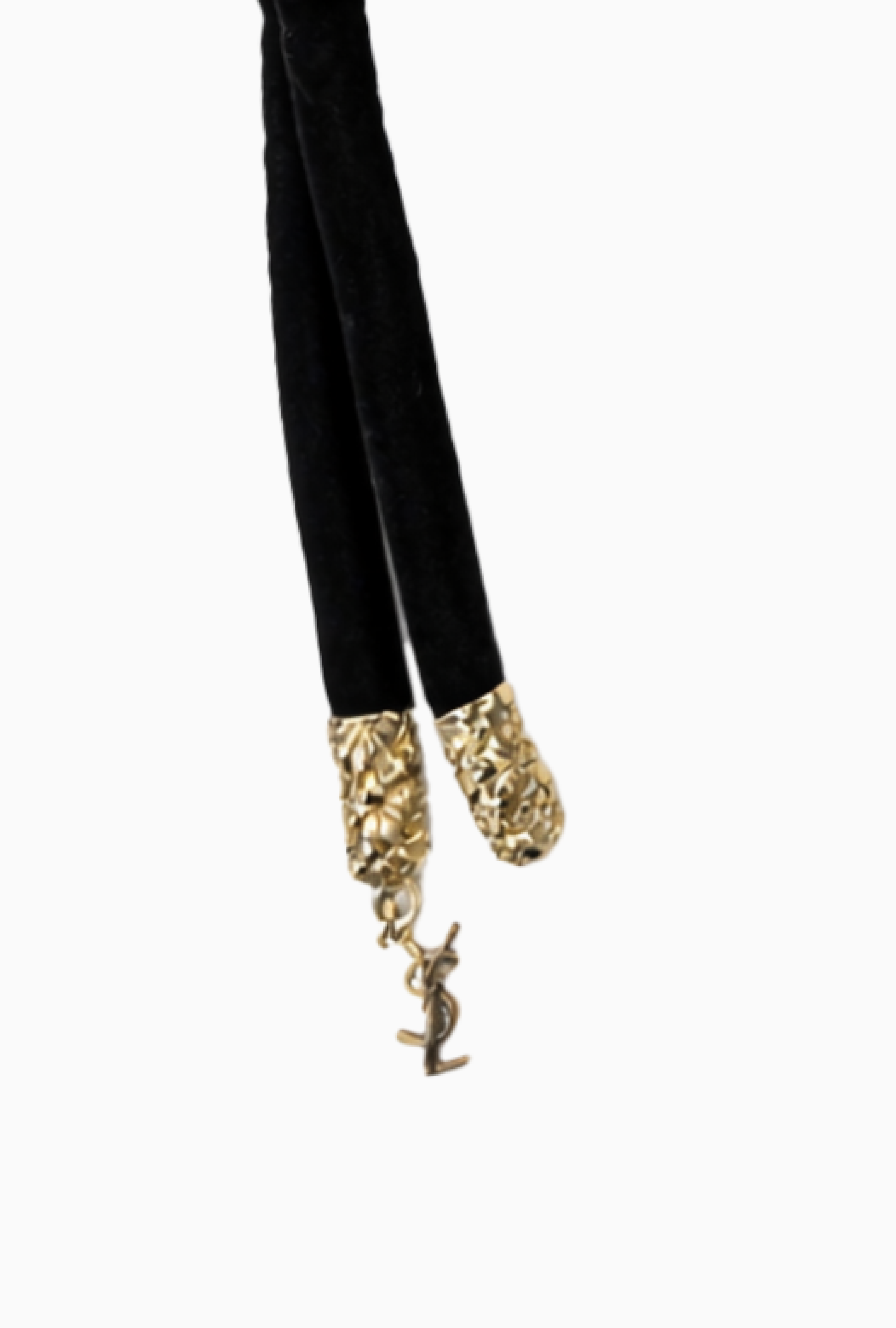 Collier Médaillon Noir Et Or 1980