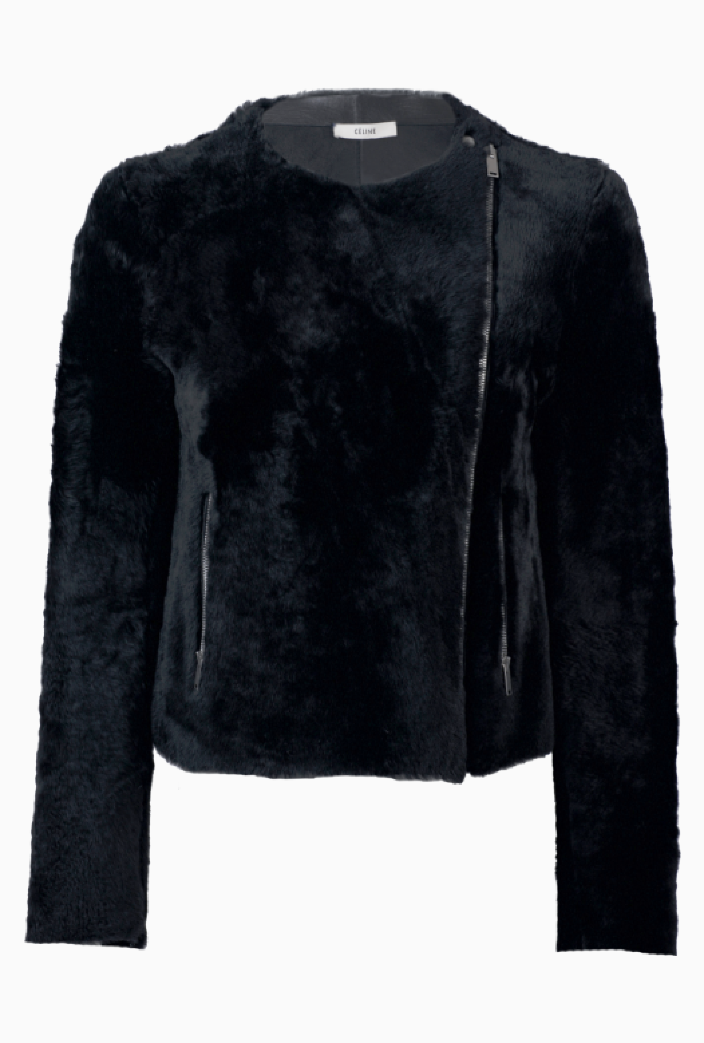 Veste Black Shearling par Phoebe Philo