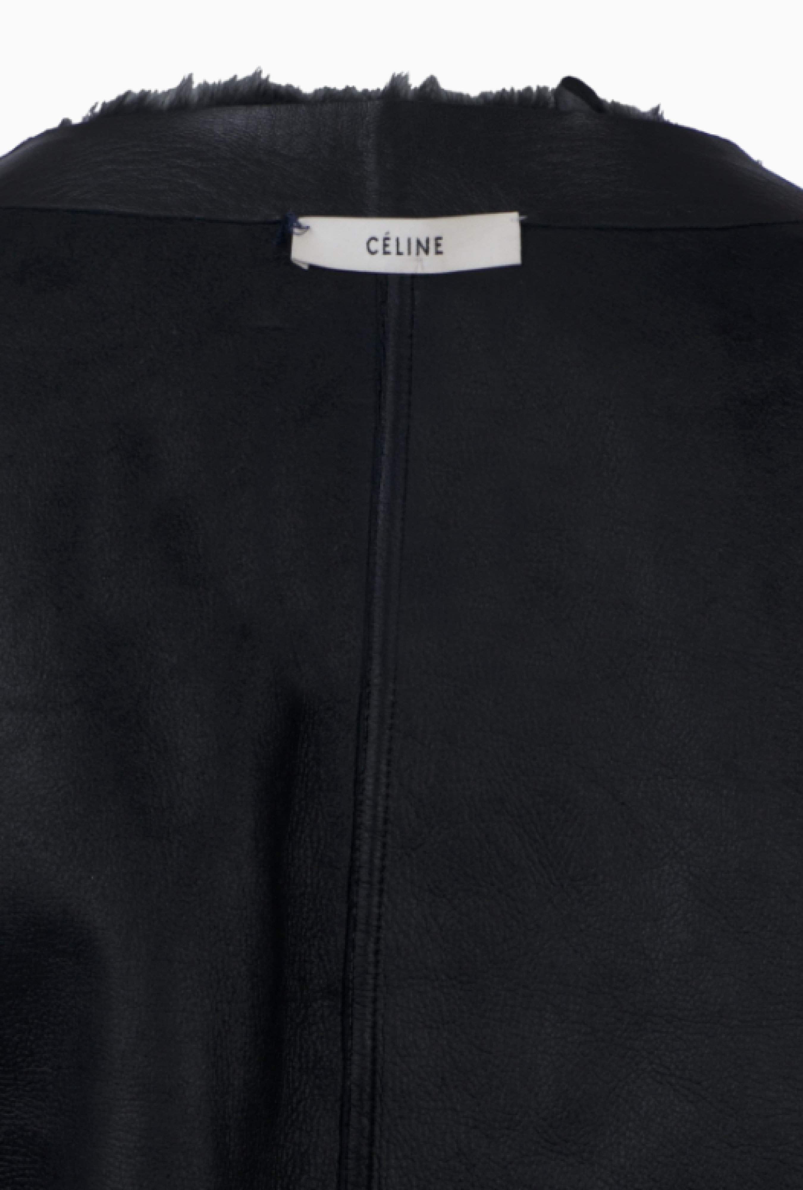 Veste Black Shearling par Phoebe Philo