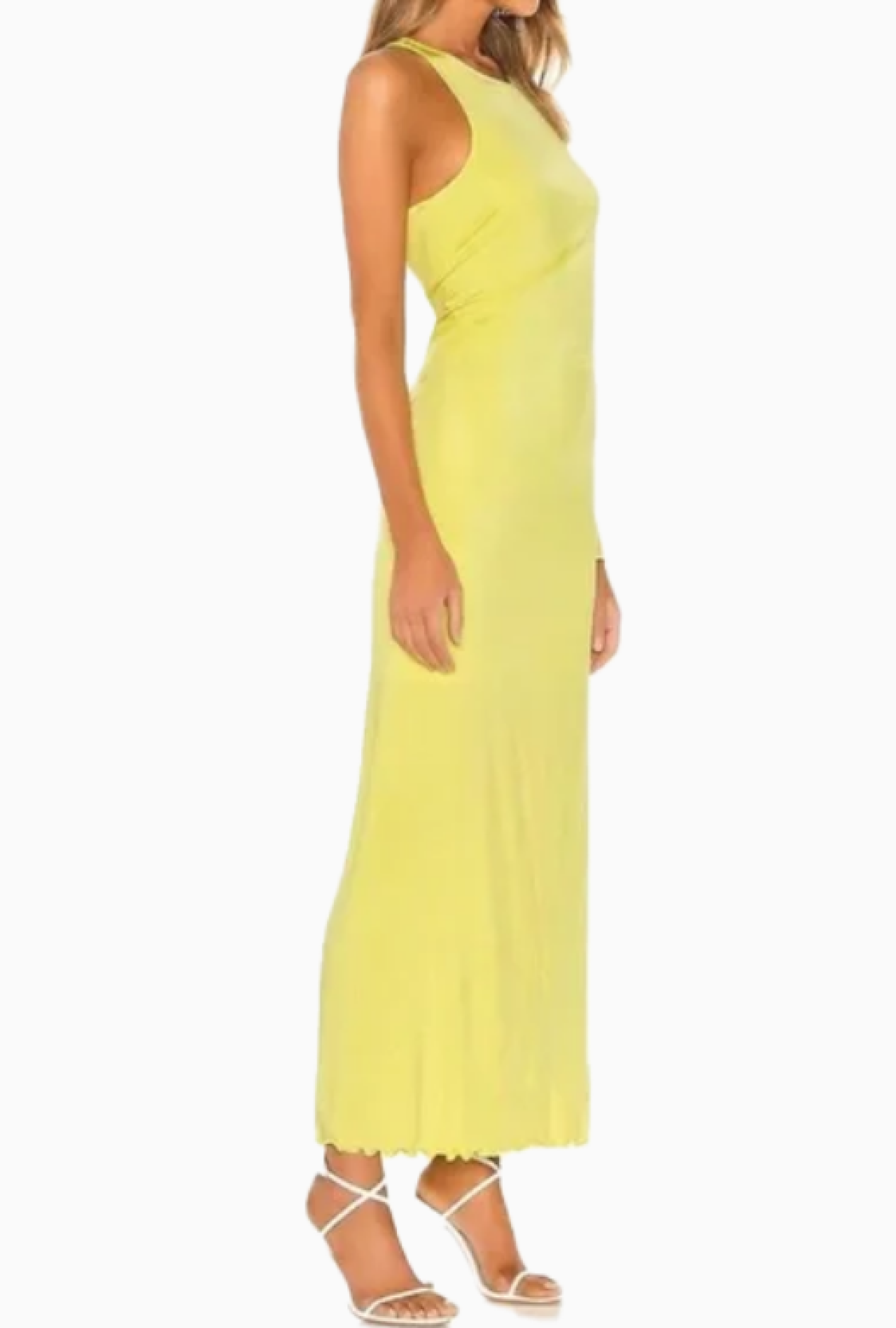 Robe Asymétrique Jaune