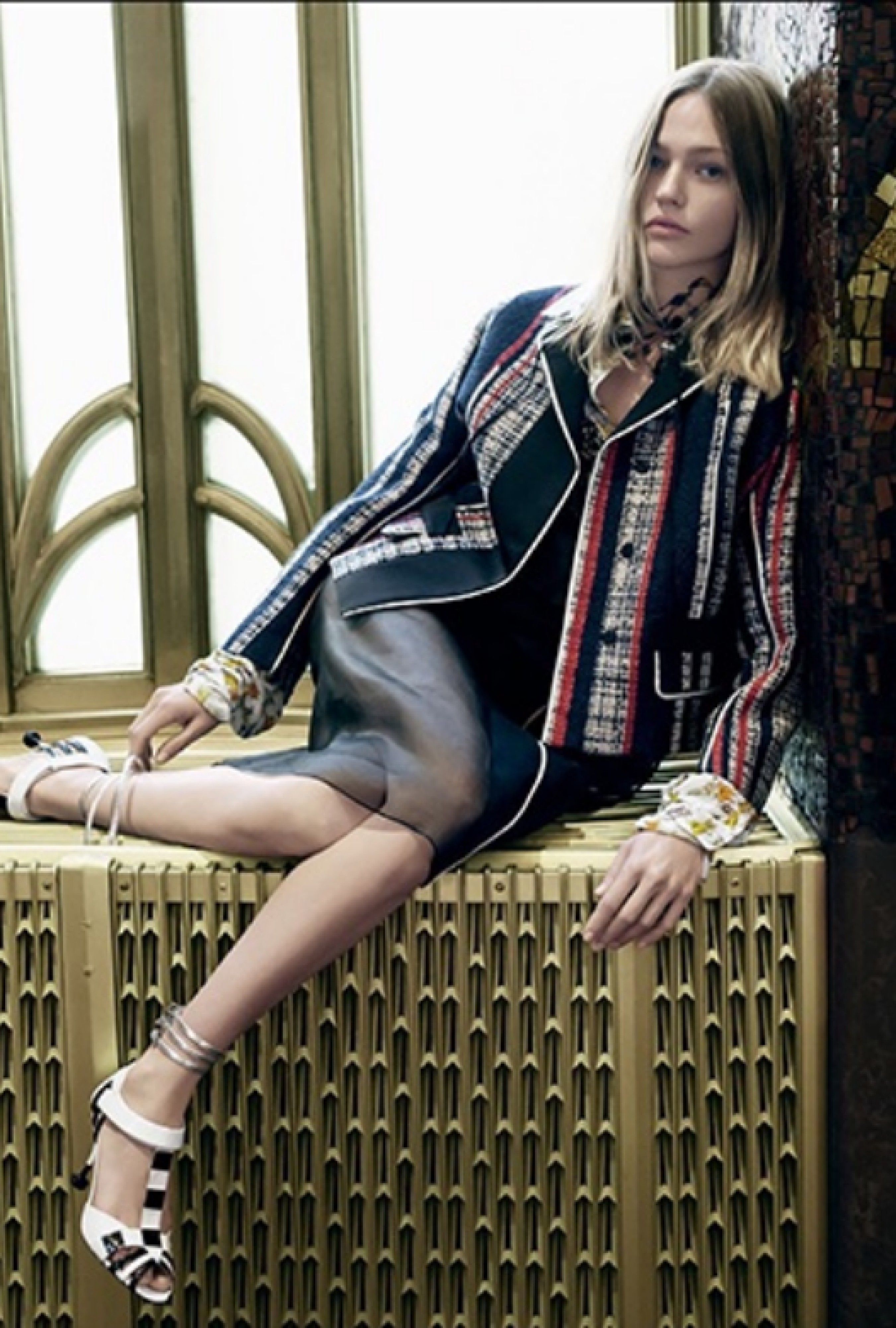 Veste Tweed Rayé SS2016