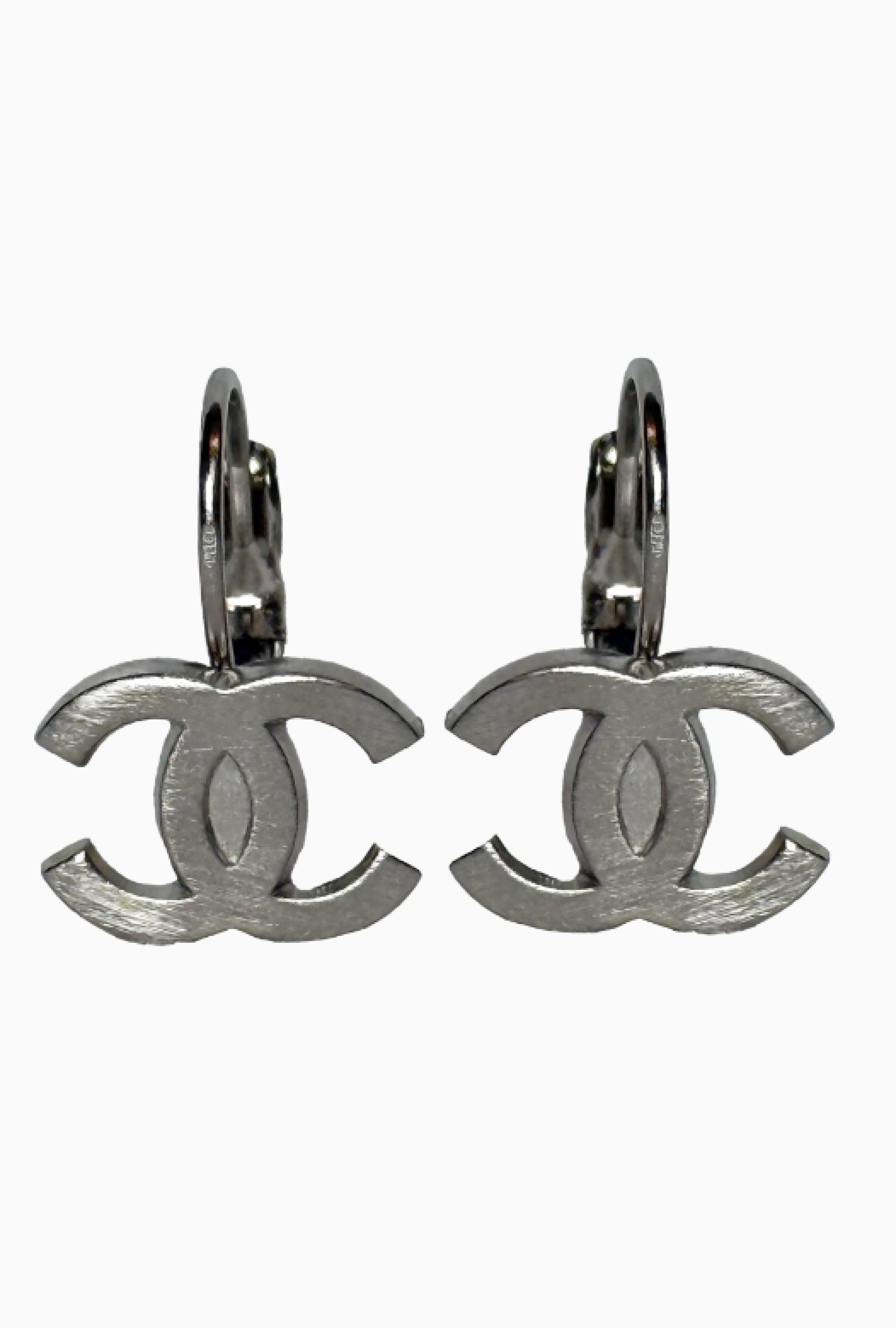 Boucles D'oreilles Double C Silver