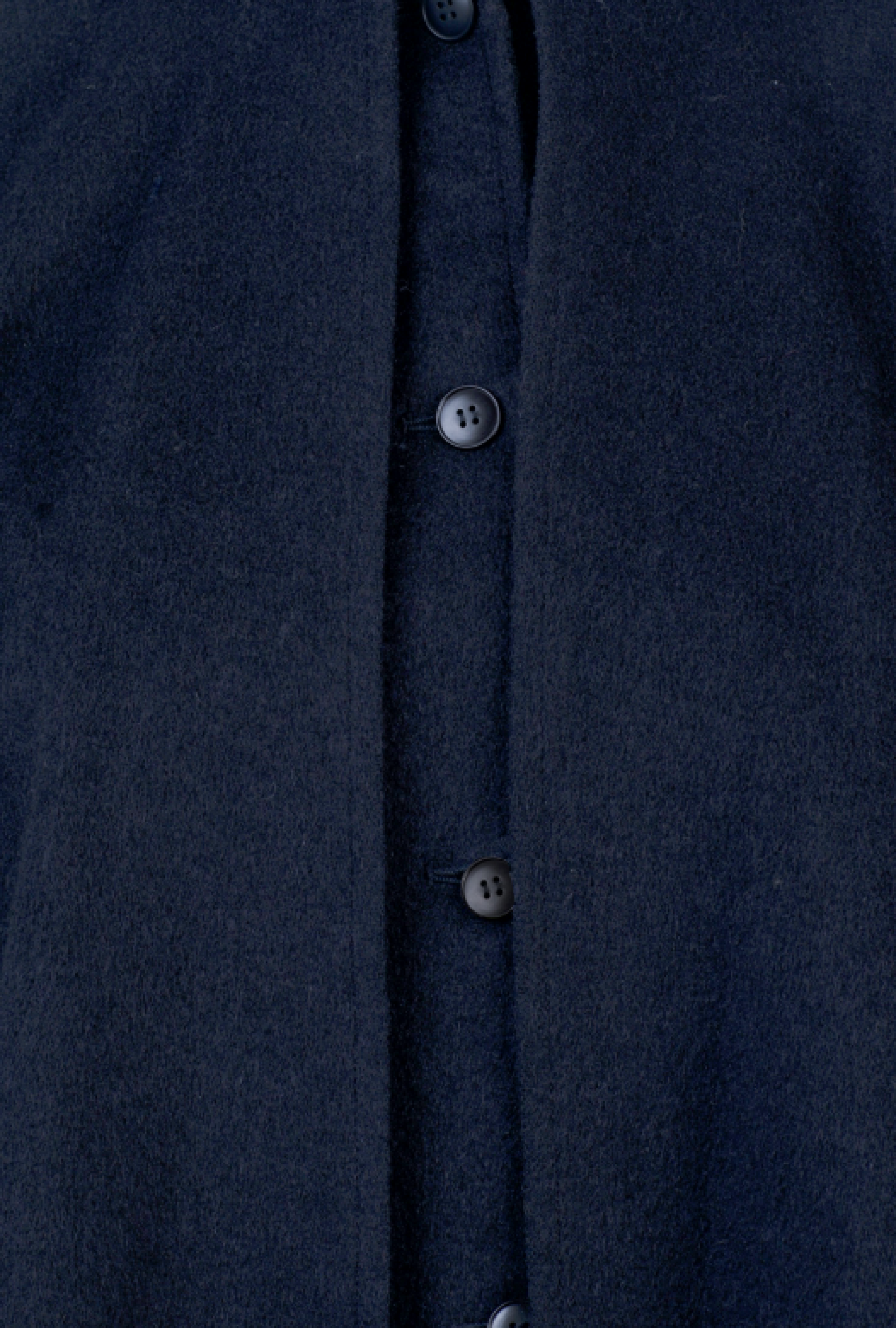 Manteau Cape Drapé Bleu Nuit Rive Gauche FW1975-76