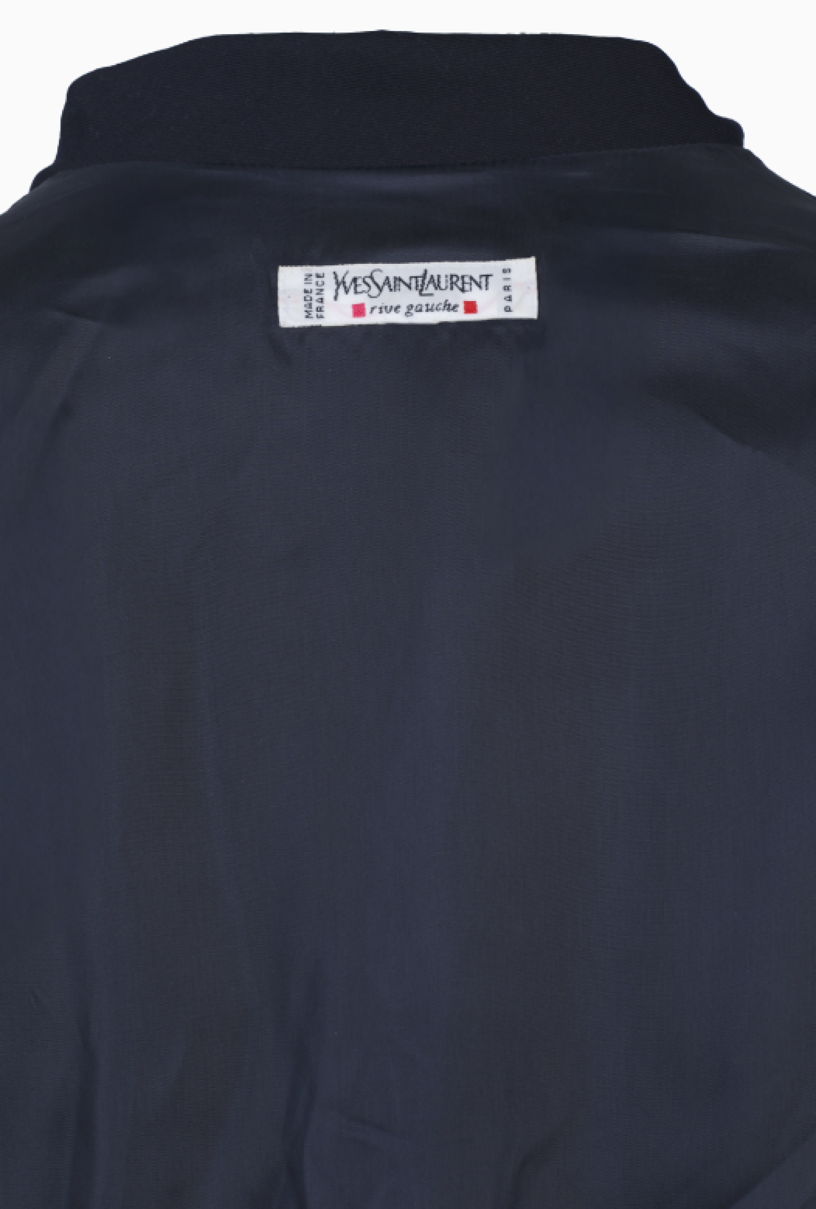 Manteau Ceinturé Noir Rive Gauche